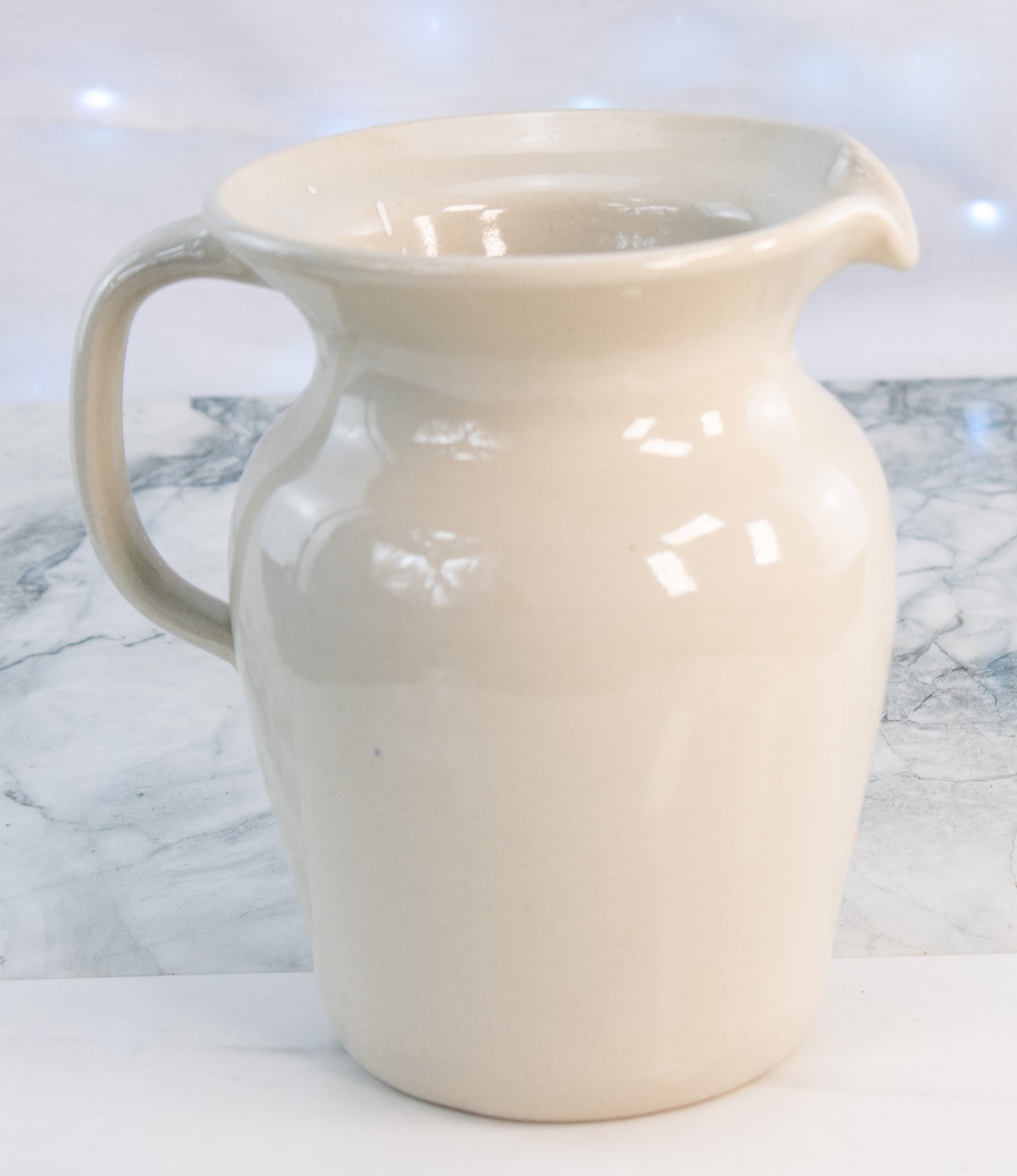 Easy Pottery Stoneware Pitcher Hand Turned Texas Cream Jug