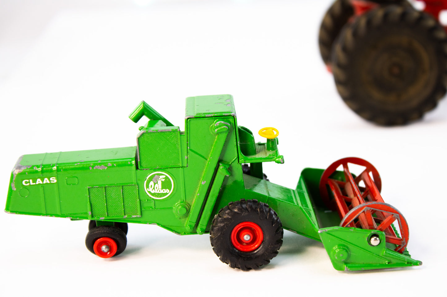 Vintage Diecast Farm Toy Lot – Tractors Bulldozers & Equipment | Rustic Display
