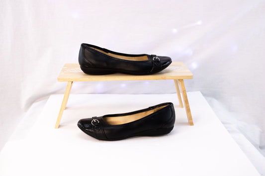 Sonoma Womens Black Ballet Flats Size 6 Memory Foam Comfort Shoes