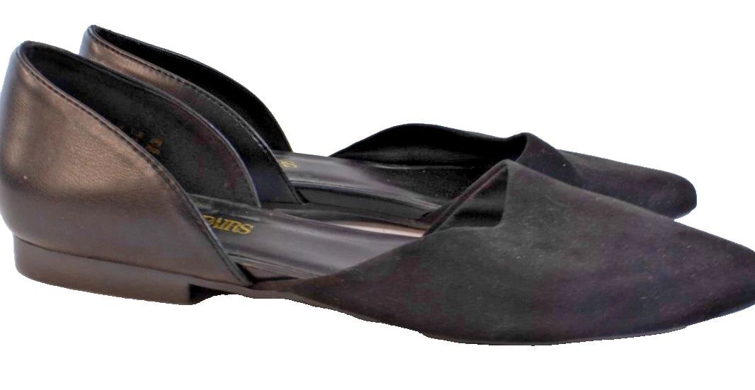 DREAM PAIRS Women’s d’Orsay Flats Black Pointed Toe Slip-On Size 9