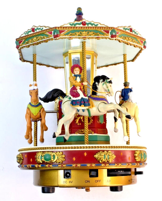 🎠 Mr. Christmas Holiday Go Round Carousel – Lights, Music & Motion! 🎶