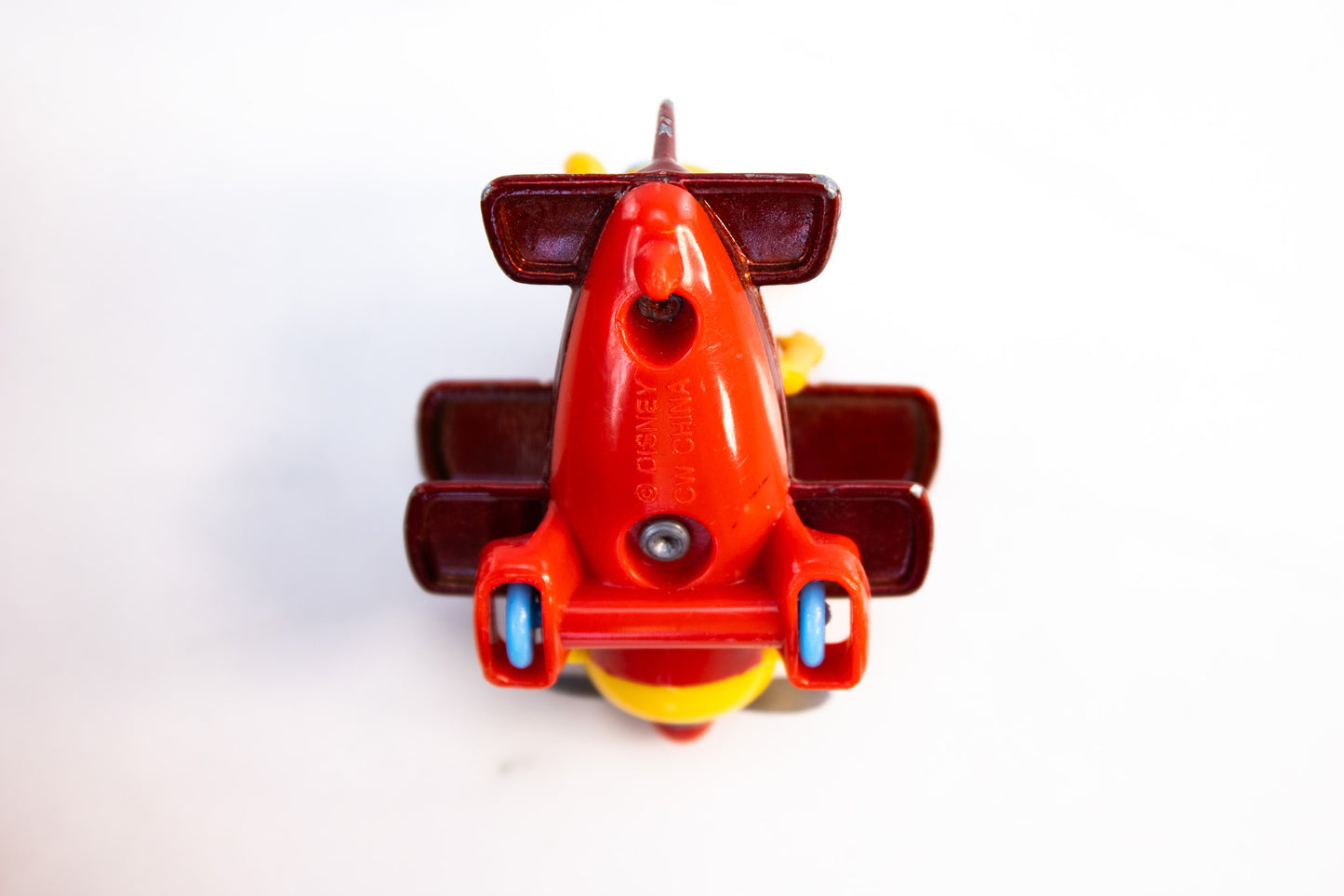 Vintage Smurf Airplane Road Runner Jeep Disney Bear Biplane Toy Lot
