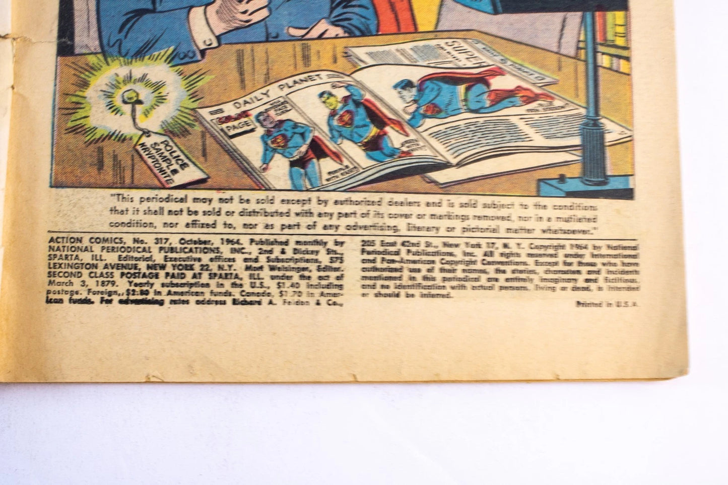 Action Comics #317 (Oct 1964) – Silver Age DC – “The Rainbow Faces of Superman!"
