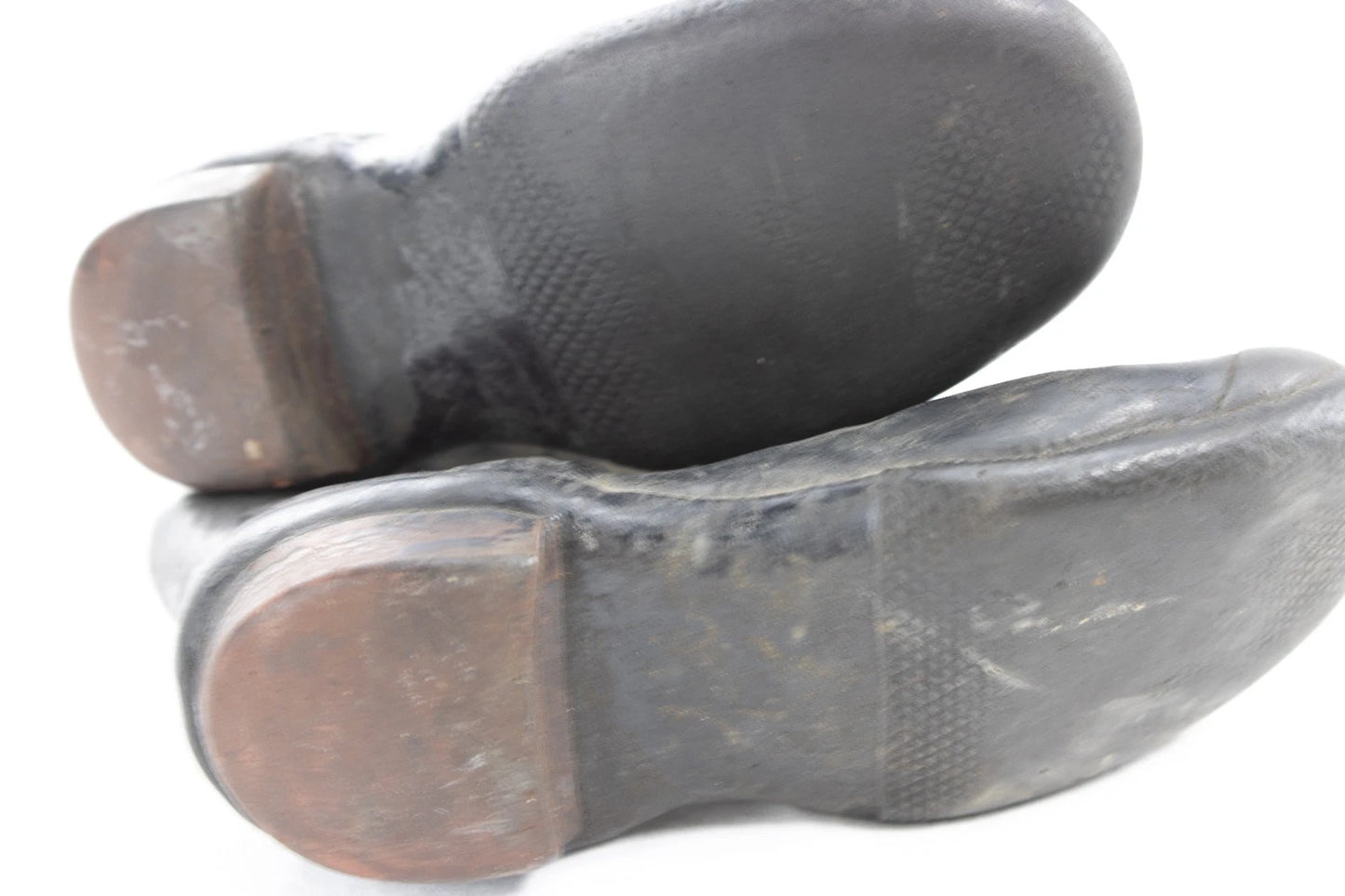 Vintage Kids Rubber Boots with Bunny Print – Black & Red Rain Boots