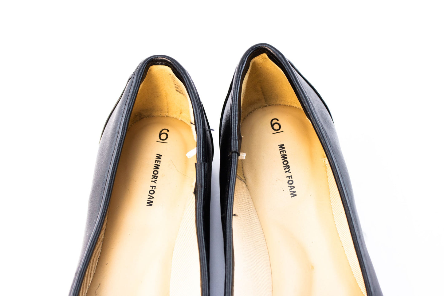 Sonoma Womens Black Ballet Flats Size 6 Memory Foam Comfort Shoes