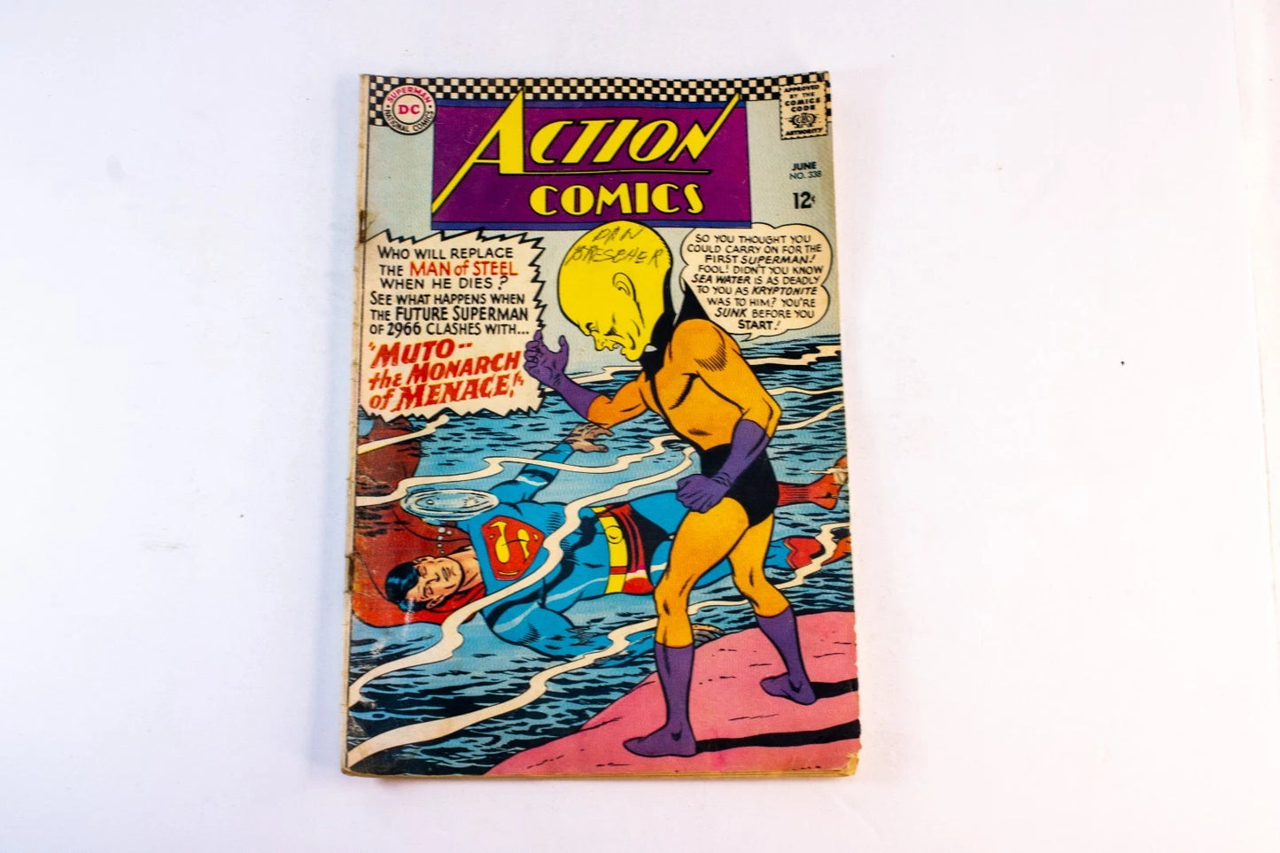 Action Comics #338 (1966, DC) — Silver Age Superman vs. Muto the Monarch of ...