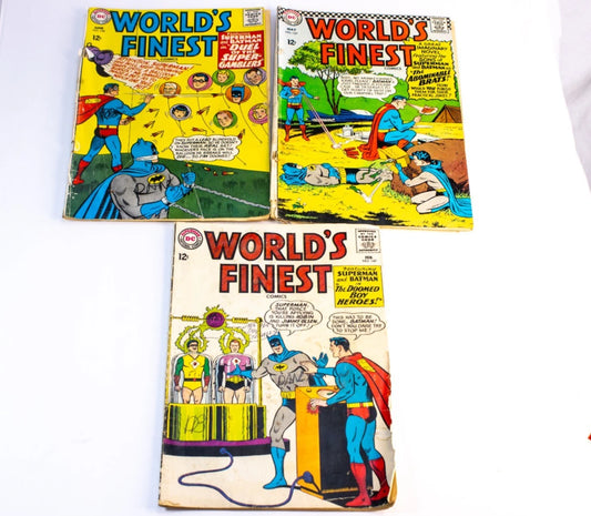 🔥 3-Issue Lot – World’s Finest Comics #147 (1965), #150 (1965), #157 (1966)