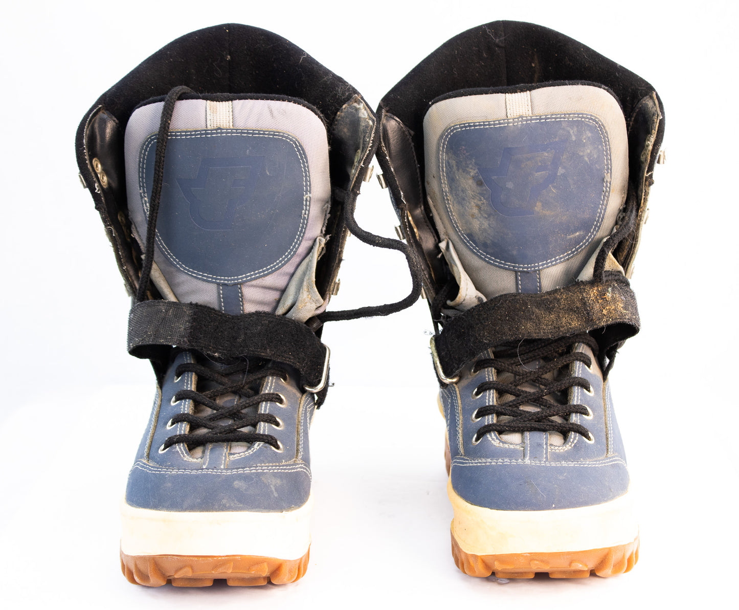 Vintage Flexible Valencia Snowboard Boots | Blue Retro Snow Gear | US 8 EU 40