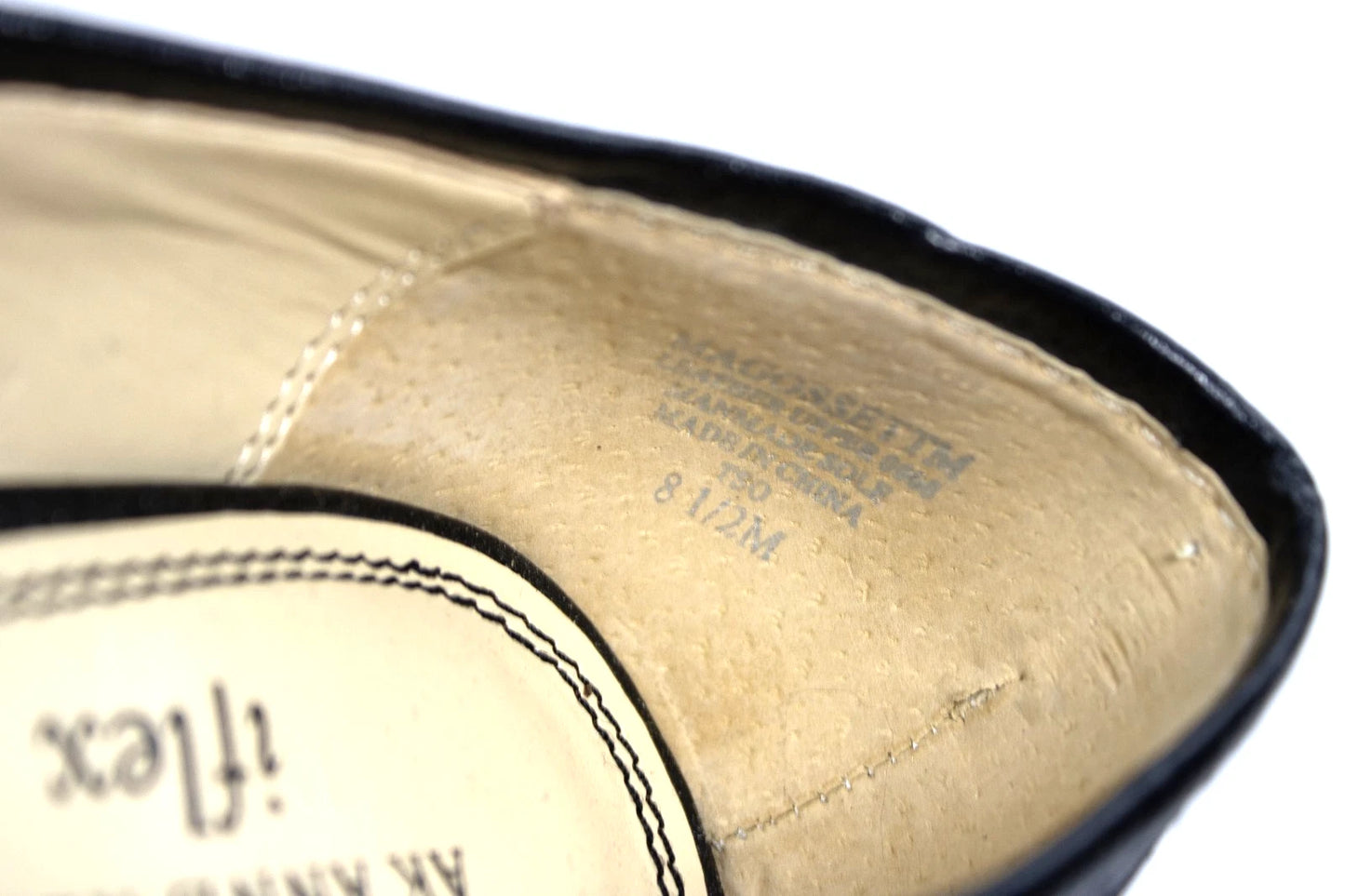 AK Anne Klein iFlex Black Leather Tassel Heels | Size 8.5M | Classic Loafer Pump