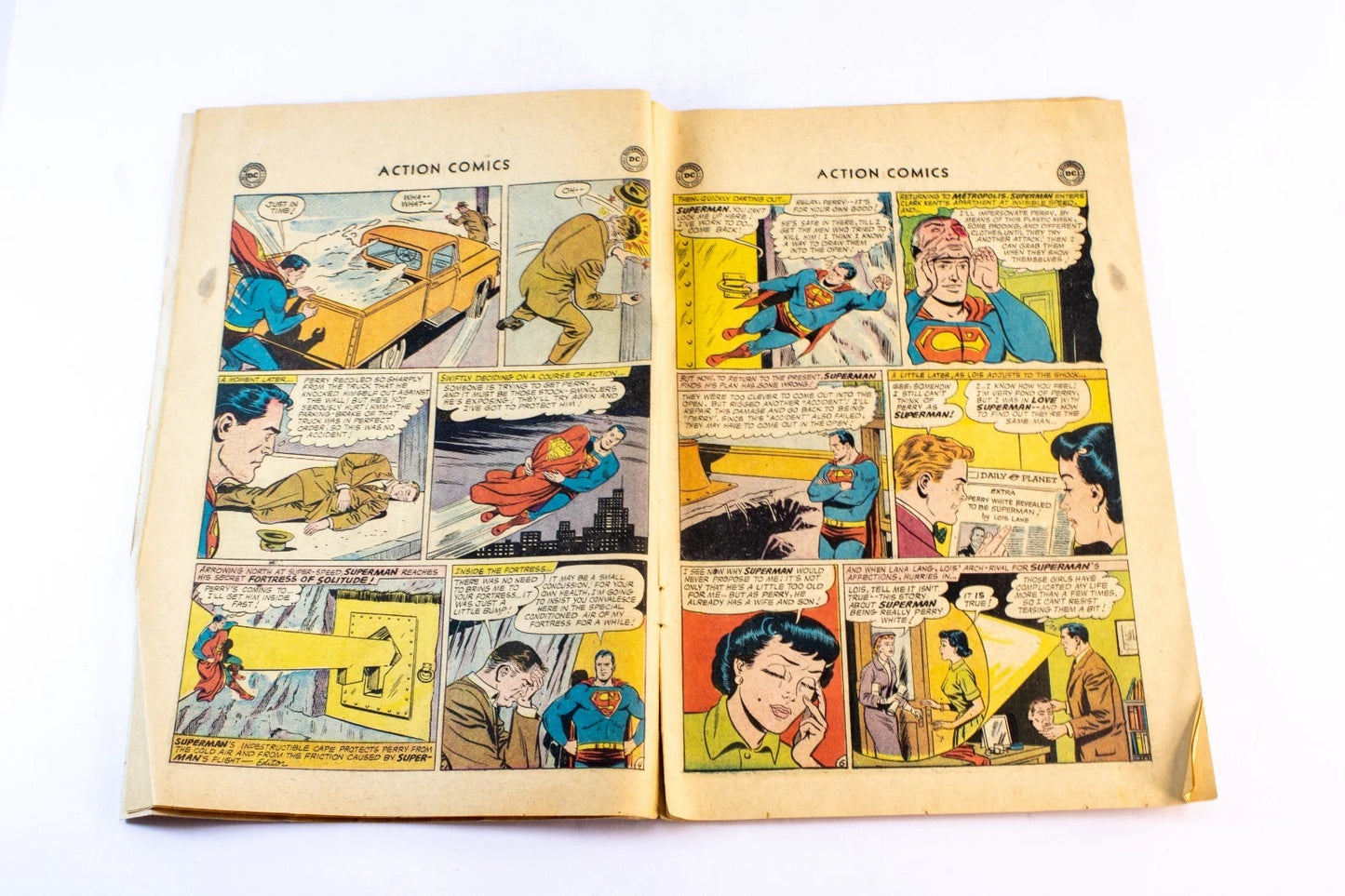 Vintage Superman & Action Comics Lot – 3 Issues (1960s Silver Age DC Comics) –
