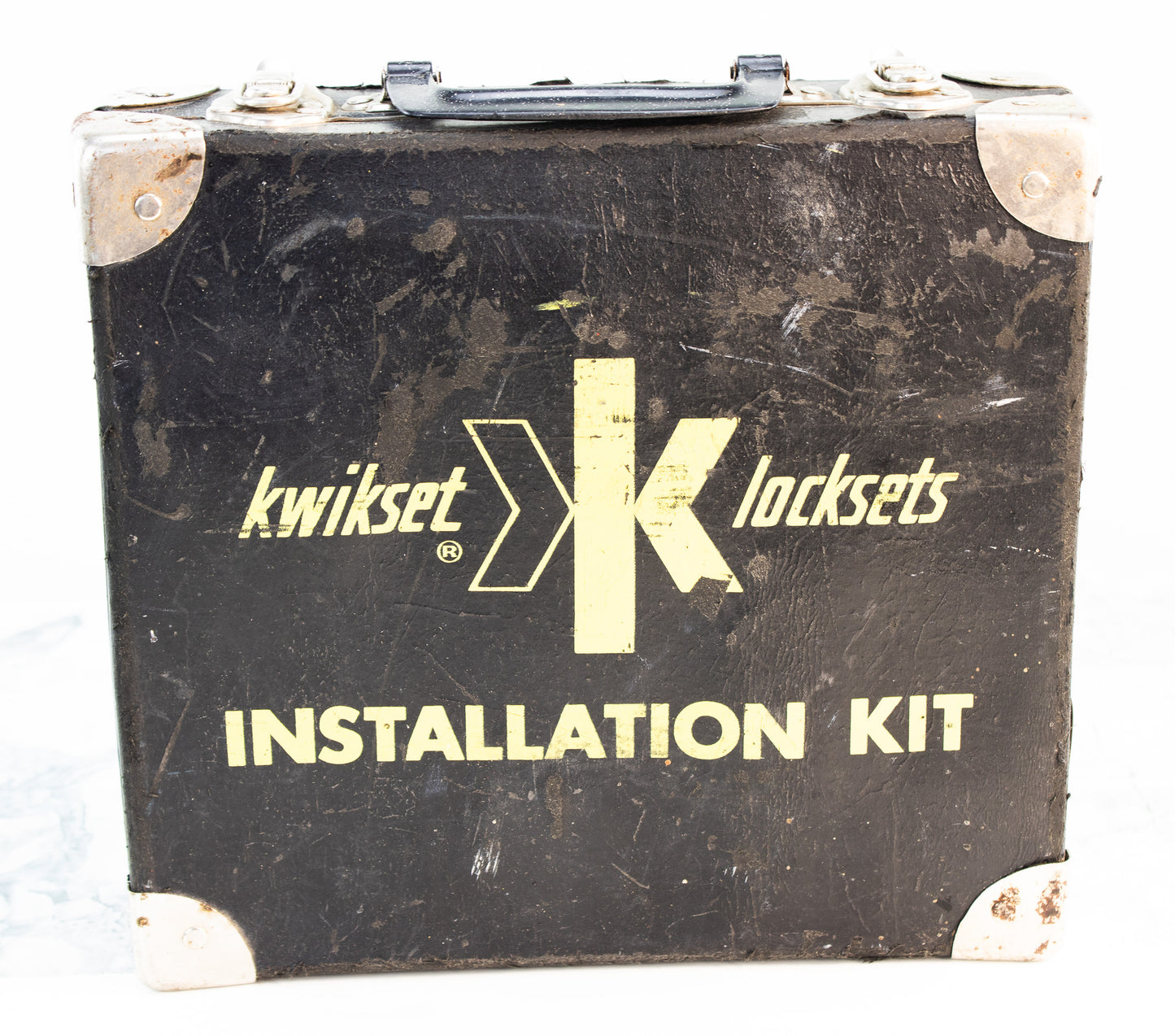 Vintage Kwikset K Locksets Installation Kit - Locksmith Tool Case - Hardware Tools