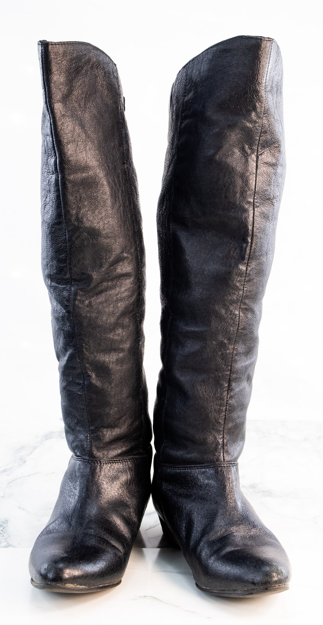 Tall Black Riding Boots - Womens Knee High Pull On Boots