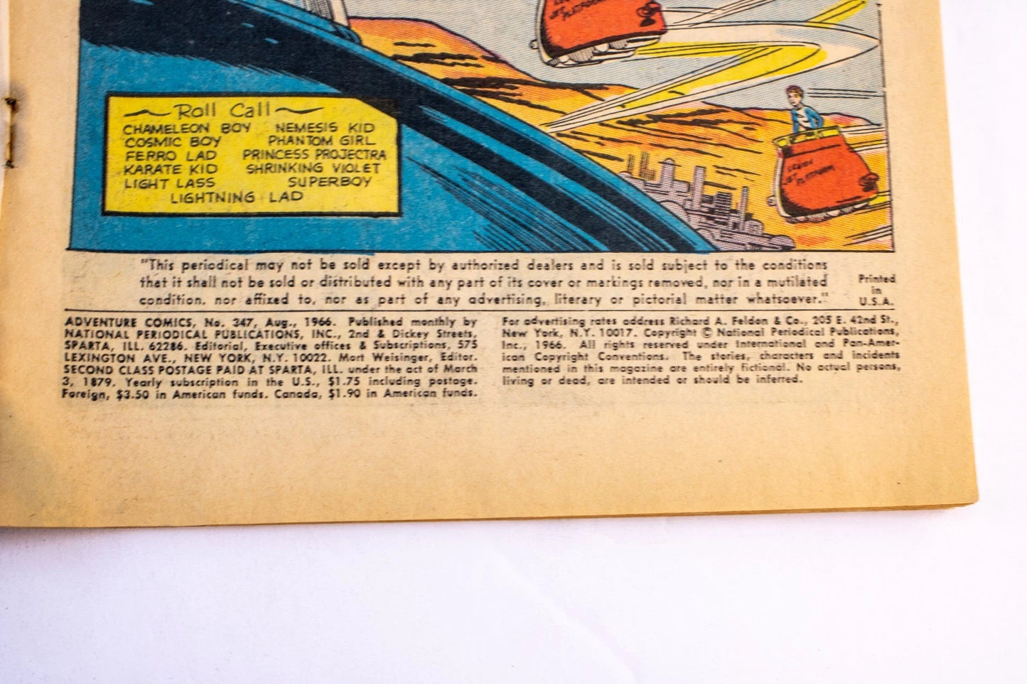 Adventure Comics #347 (Aug 1966, DC) – 1st Karate Kid – Legion of Super-Heroes