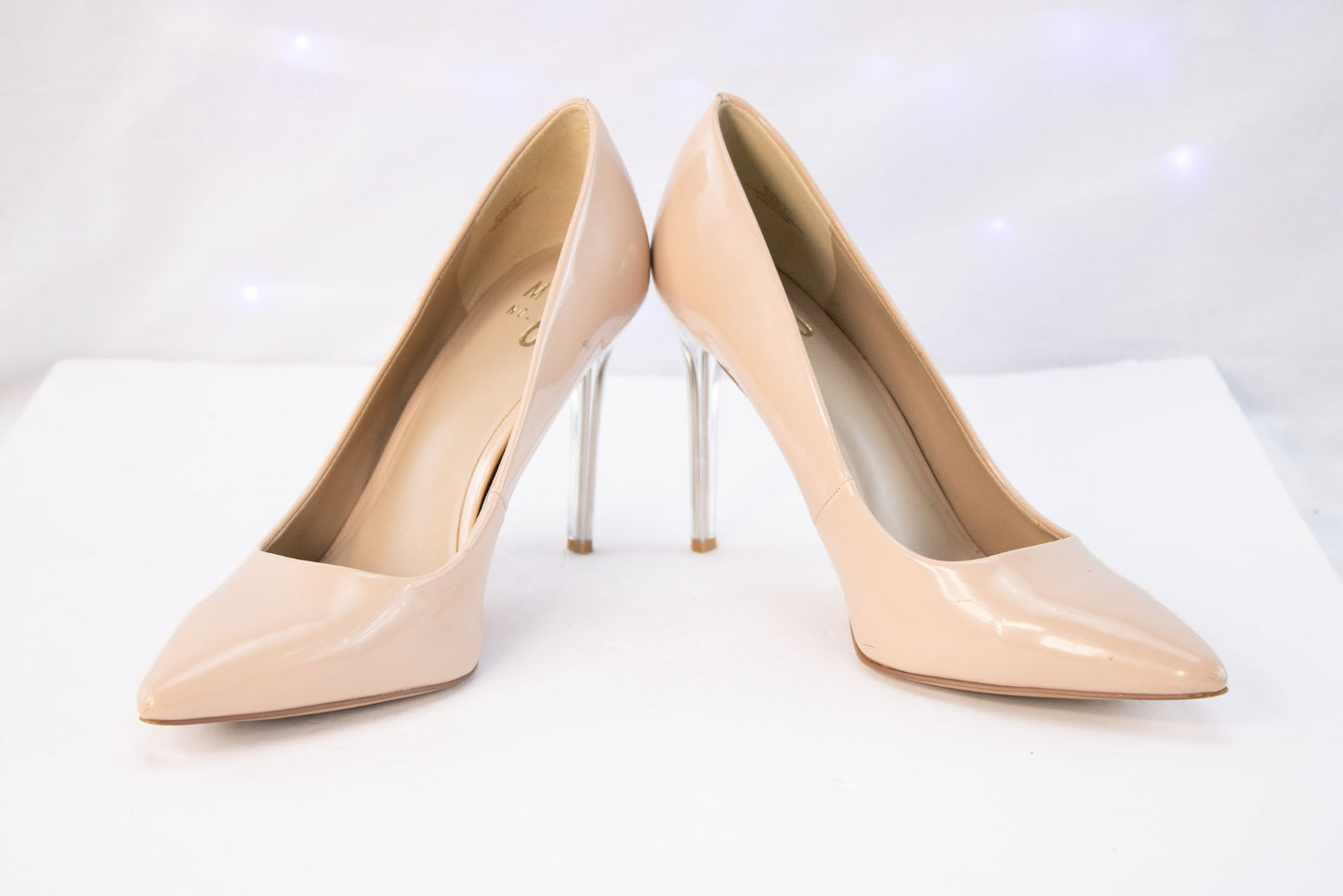 Mix No. 6 Nude Patent Stiletto Pumps – Women’s 9.5M Pointed Toe Heels