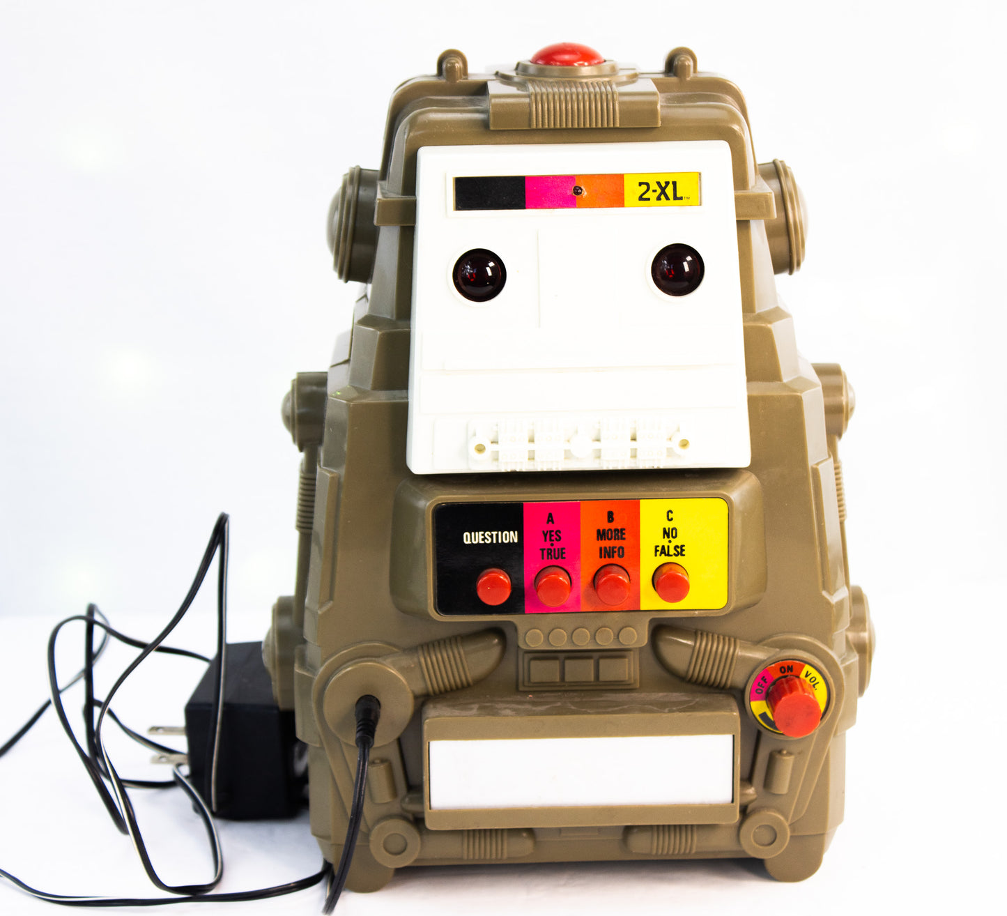 Vintage 2-XL Talking Robot – 1970s Electronic Learning Toy w/ Cartridges
