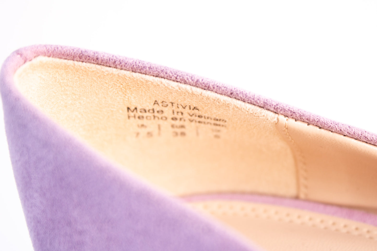Kelly and Katie Lavender Suede Pumps – Astivia Heels – Size 7.5