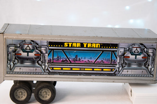Vintage ERtl Star Tran™ Sci-Fi Trailer – 1970s Futuristic Tin Toy
