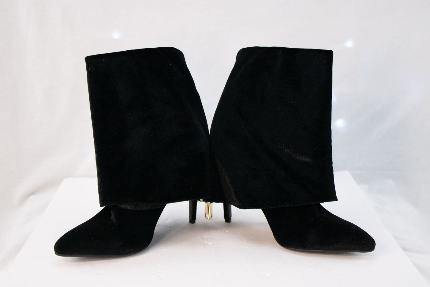 Chioe-T Black Suede Zip Ankle Boots – Women’s Size 10