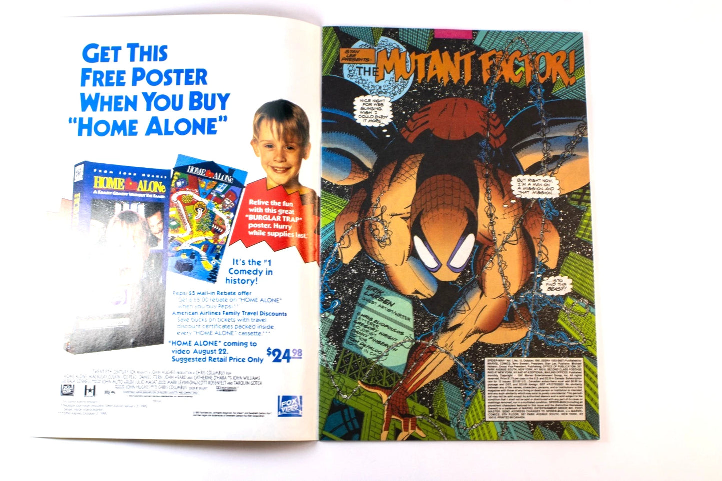 🔥 Marvel Comics Spider-Man #15 (1991) — X-Men’s Beast Crossover — The Mutant