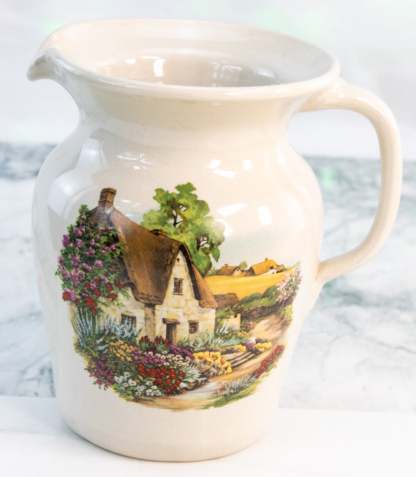 Easy Pottery Stoneware Pitcher Hand Turned Texas Cream Jug