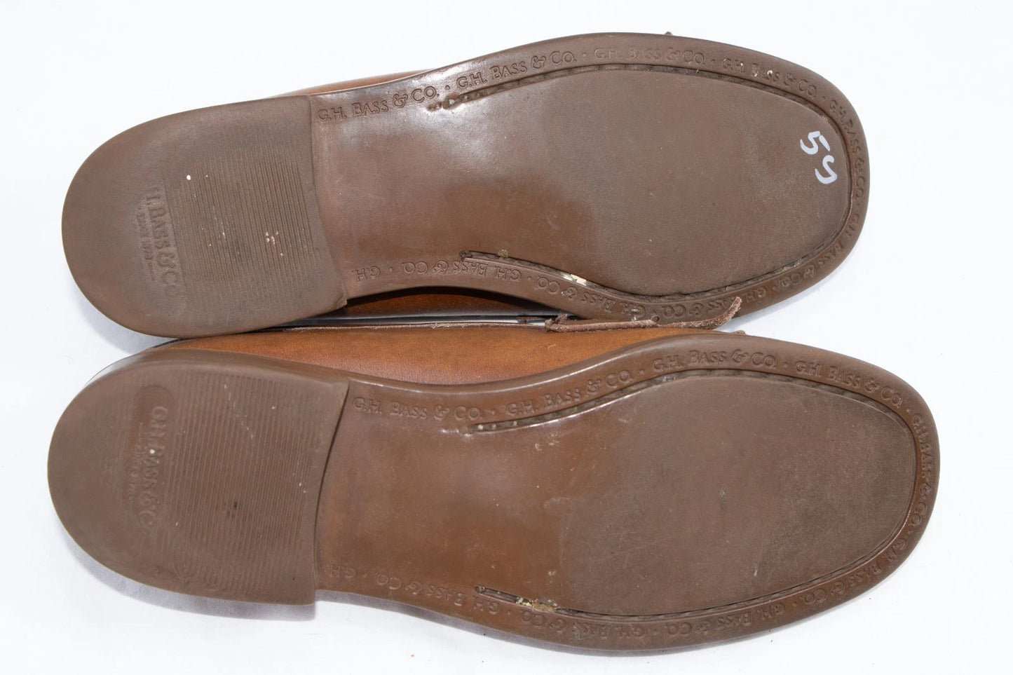 Vintage G.H. Bass Weejuns Loafers 5.5 SS – Brown Leather Fringe Kiltie Bit Slip