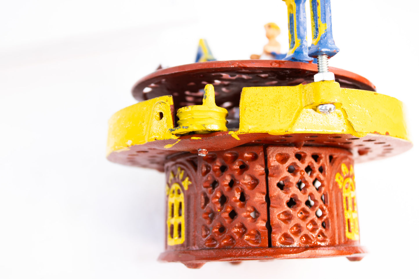 Antique 1871 Horse Race Cast Iron Mechanical Bank – J&E Stevens – Patented Toy