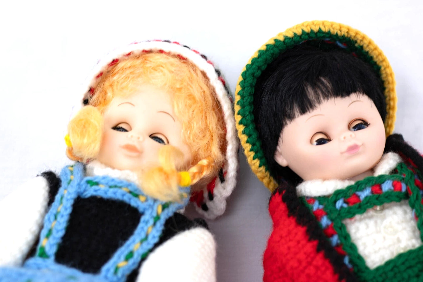 Vintage 13" Hansel and Gretel Dolls with Sleepy Eyes