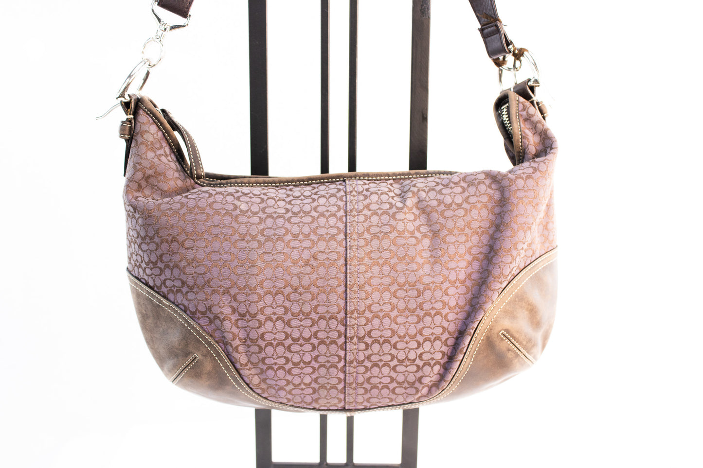 Michael Kors Orange Leather Tassel Crossbody Bag with Chain Strap