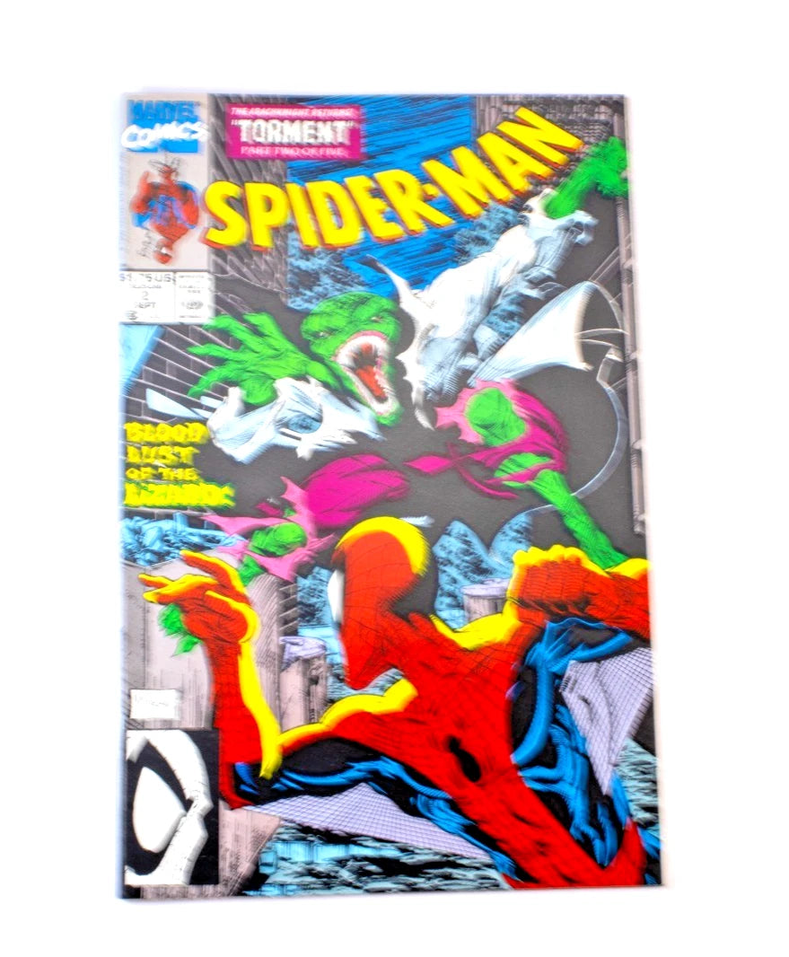 Spider-Man #2 (1990, Marvel) Torment Part 2 of 5 — “Blood Lust of the Lizard!”