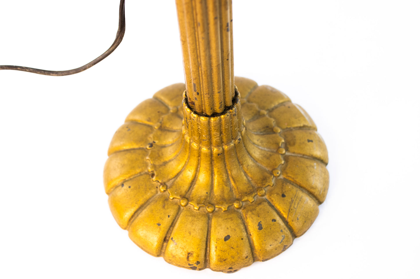 Antique Adjustable Desk Piano Lamp Gilt Metal Early Electric 1920s Style