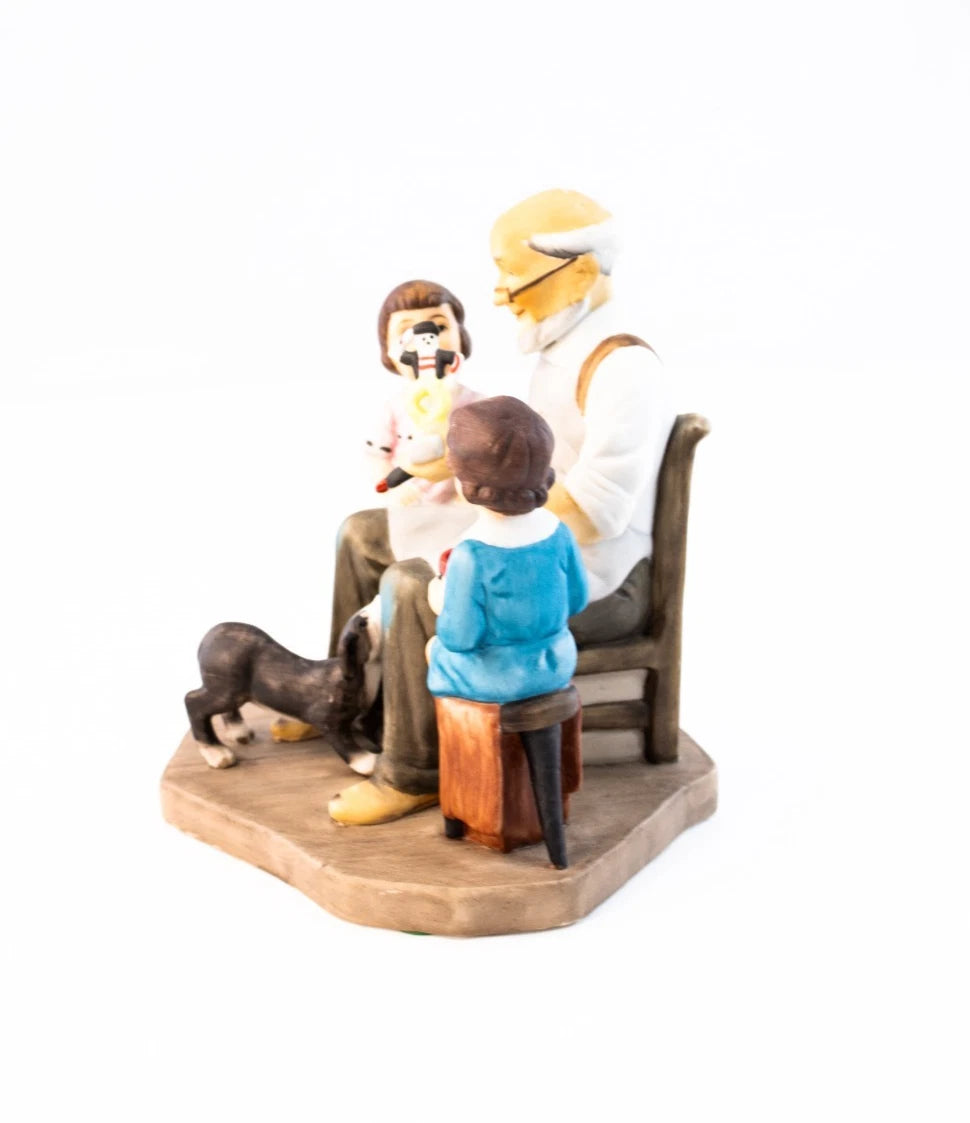 Norman Rockwell “The Toymaker” Figurine & Mug Set (1984 Limited Edition)