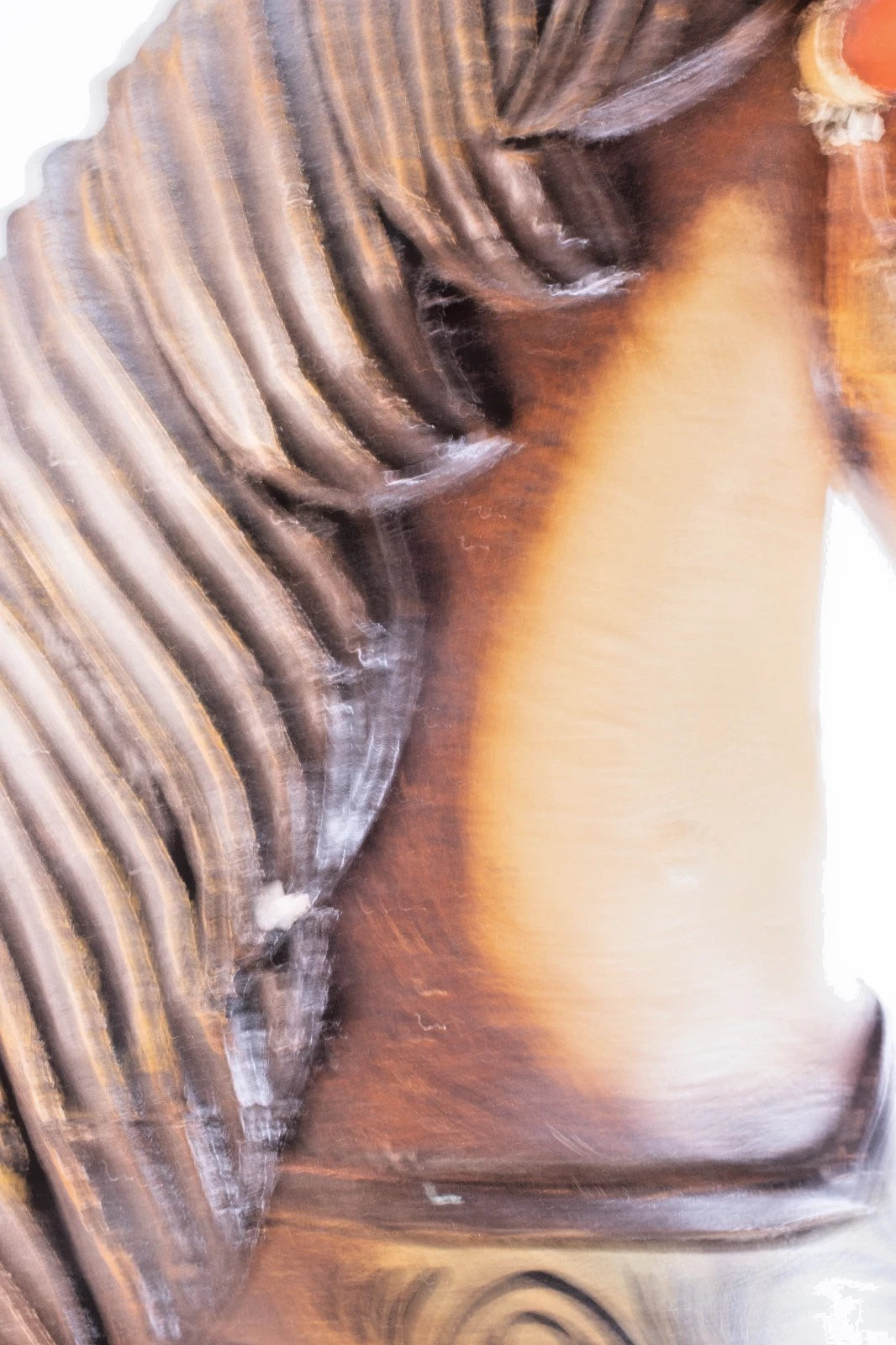 1885-1920s Hand-Carved Wooden Riding Horse w/Iron Wheels – Antique Folk Art 37