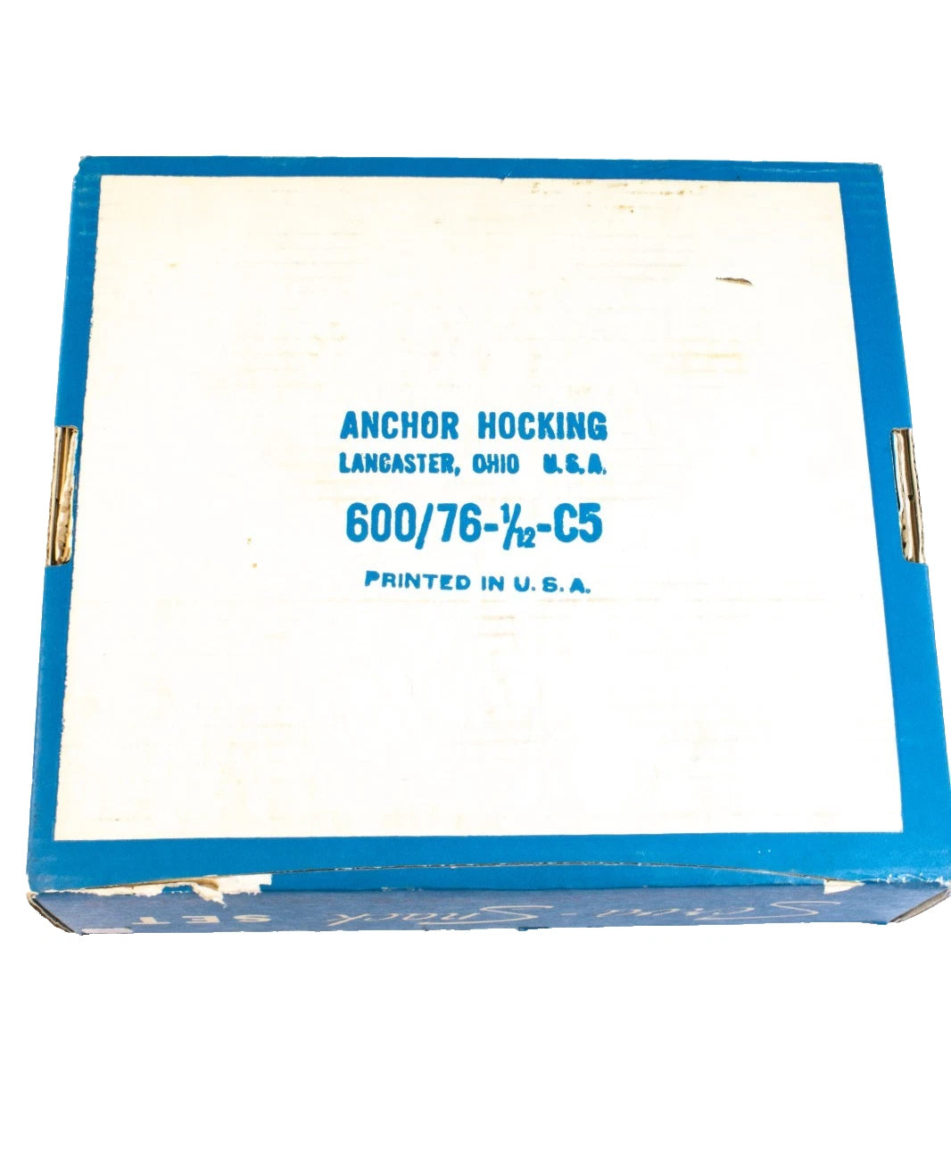 Vintage Anchor Hocking Serva-Snack Set – Original Box, 1950s Glass Hostess Set,