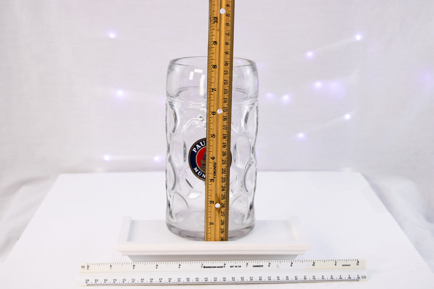 Set of 4 Paulaner Beer Steins – German Oktoberfest Glass Mugs – Vintage