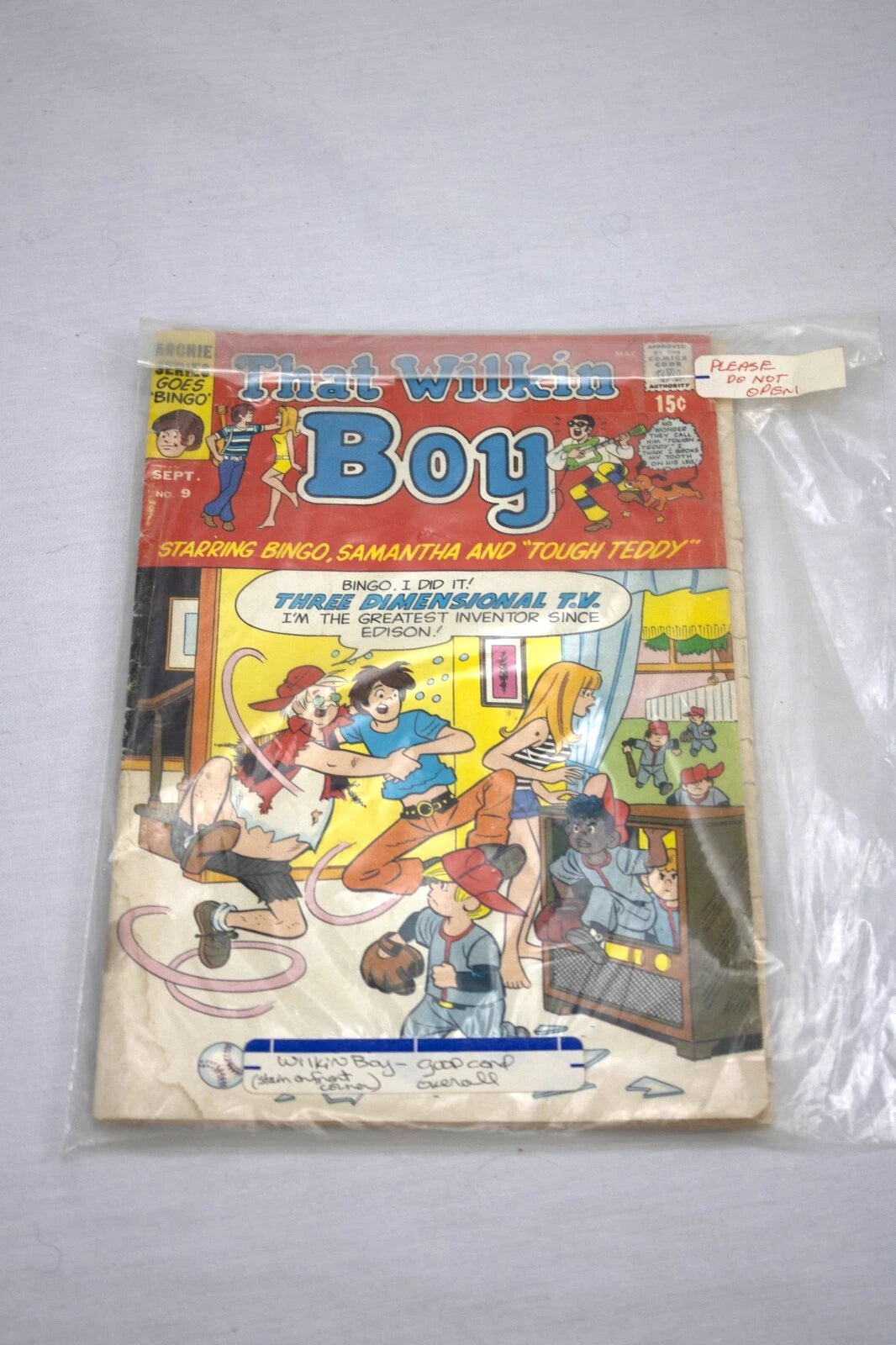 That Wilkin Boy #9 – Archie Comics 1970s Vintage Comic | Bingo, Samantha & Tough