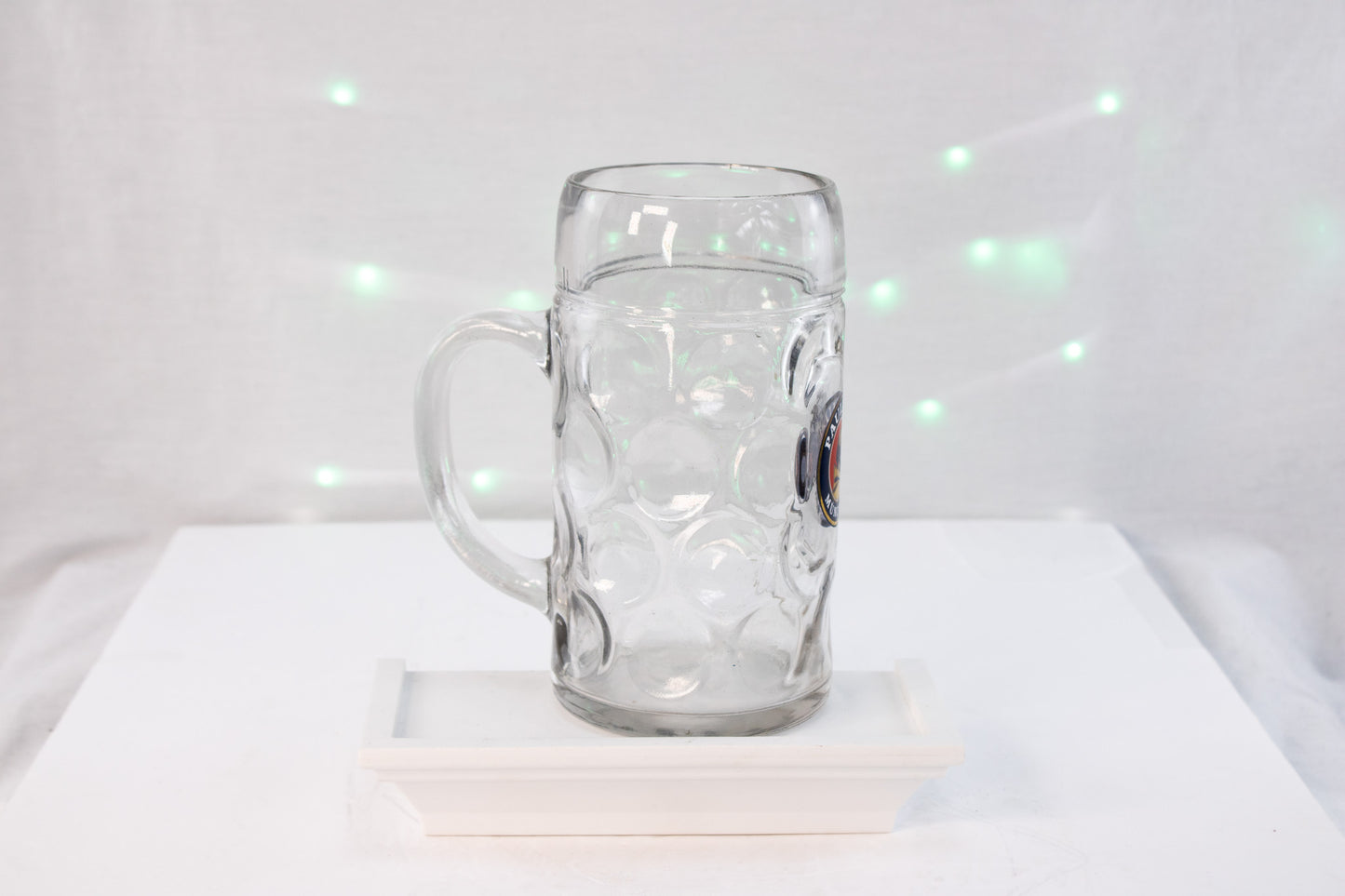 Set of 4 Paulaner Beer Steins – German Oktoberfest Glass Mugs – Vintage