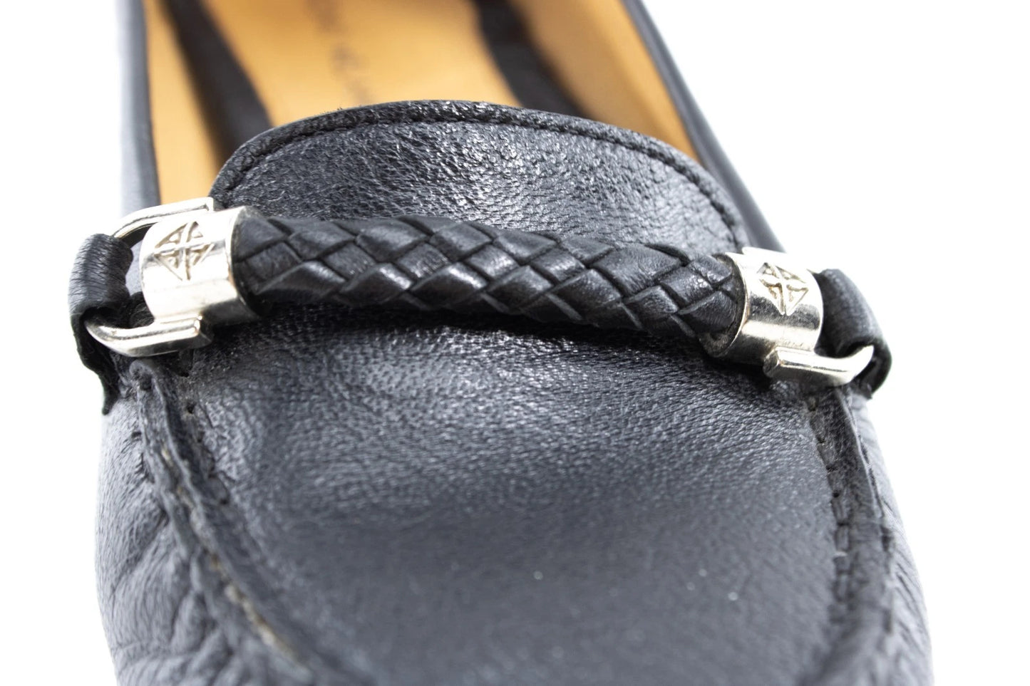 Antonio Melani Audrey Black Leather Loafers – Women’s 9M – Classic Comfort Flats