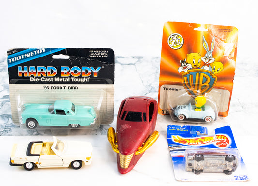 Diecast Car Lot Hot Wheels Mercedes 380SEL Tootsietoy 56 Ford T Bird Tweety Car