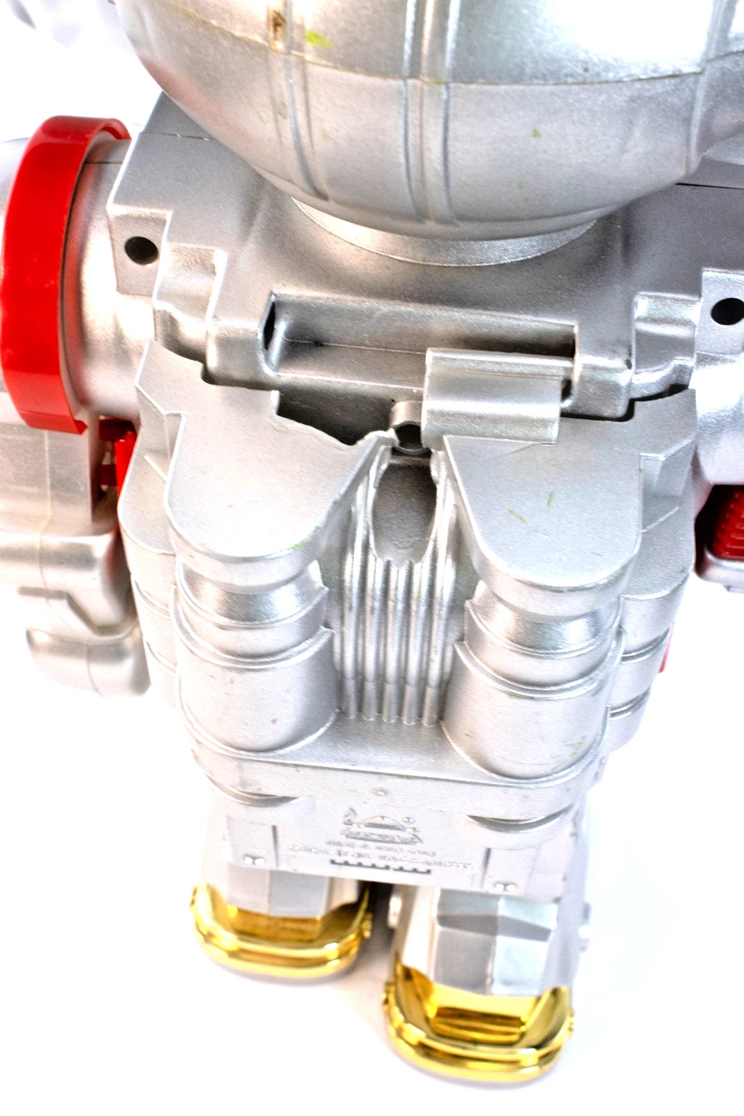 Silver Toby Walking Talking Robot (Broken Gun + Crack)