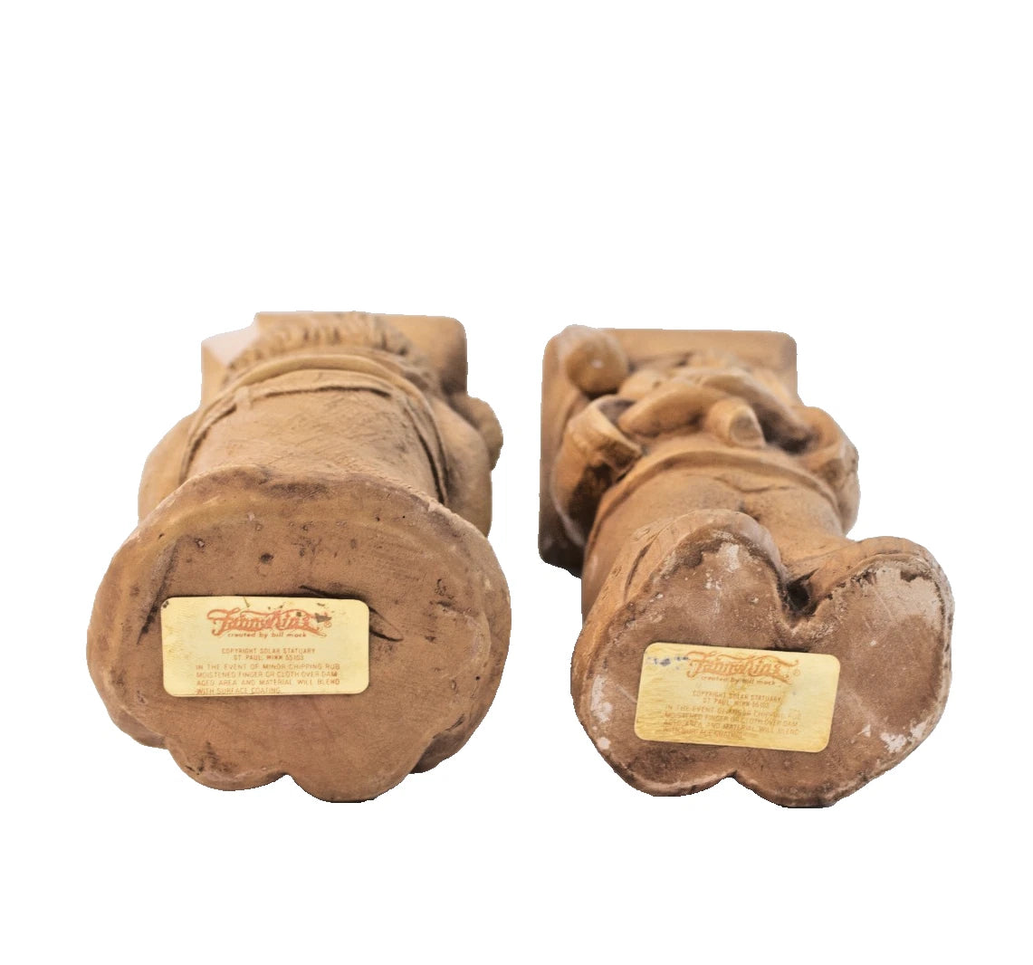 🎓 Fanny Kins “Wise Gal” & “Wise Guy” Graduation Figurine Set – 1970s Resin