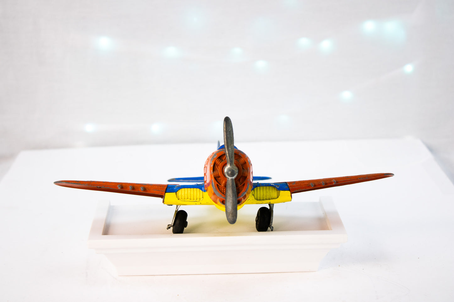 Vintage Hubley Tin Toy Airplane | USA Made Metal Toy