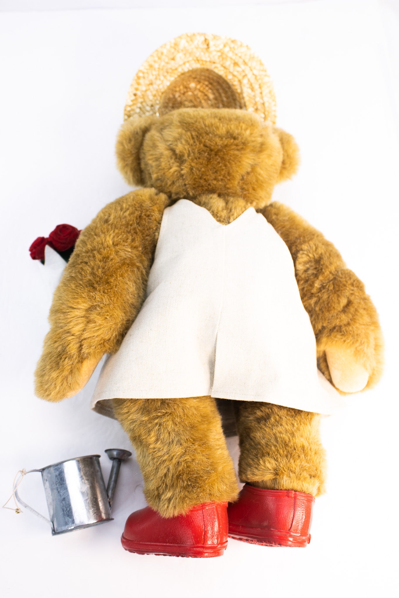 Vintage “Mom” Teddy Bear – Garden Theme Plush w/ Apron & Watering Can