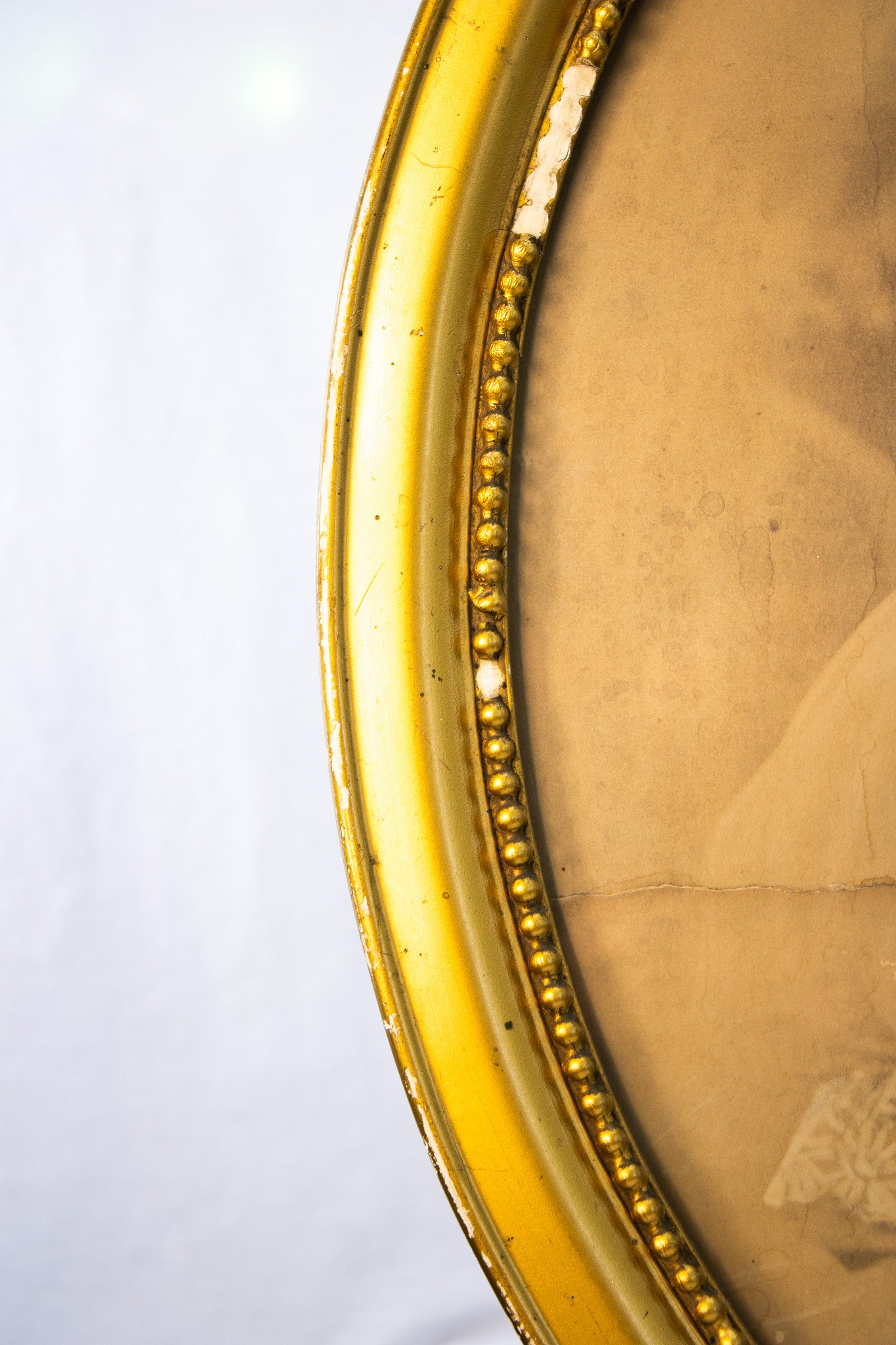 Antique Oval Child Portrait | Gilded Frame | Victorian Era Wall Art