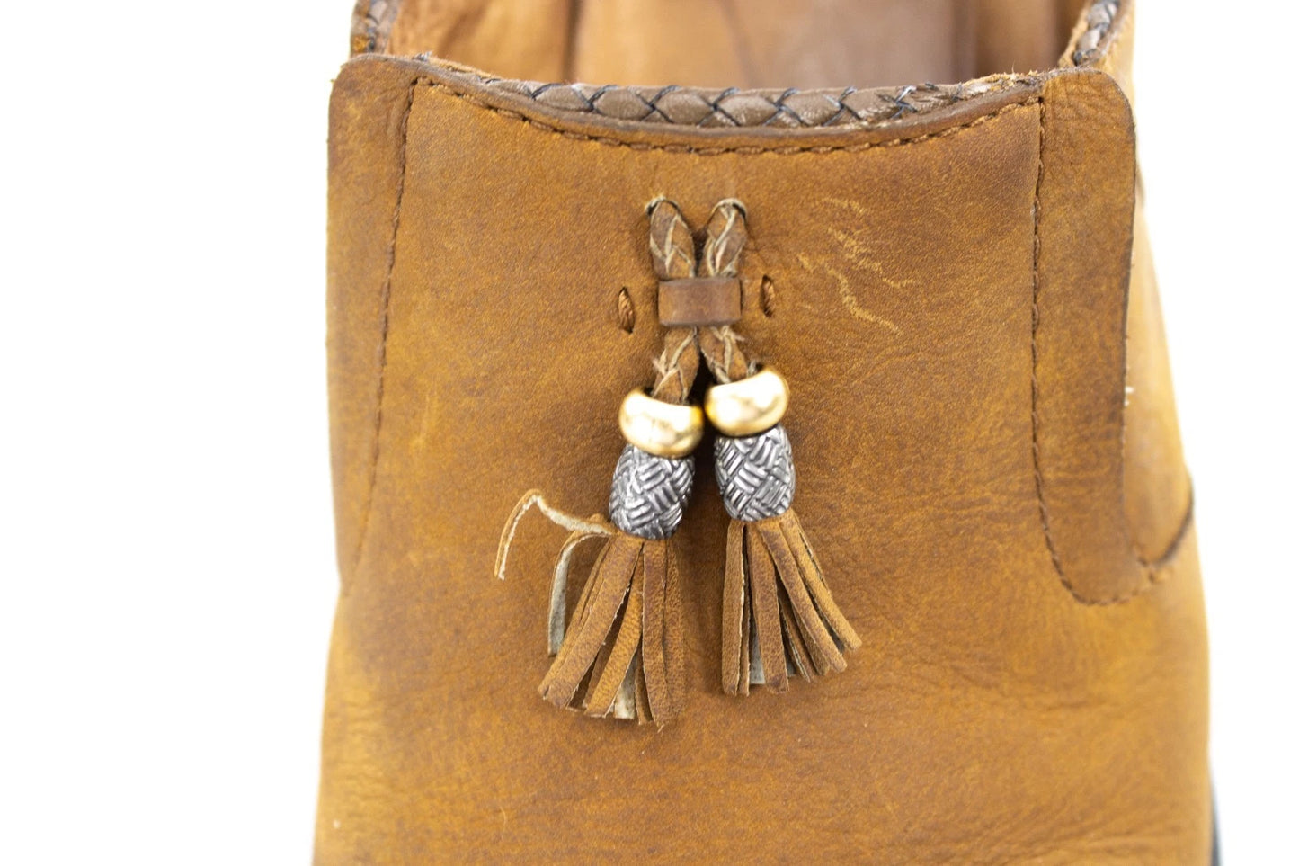 Ariat Leather Mule Clogs | Women's Size 10B | Brown Western Slip-Ons with Tassel