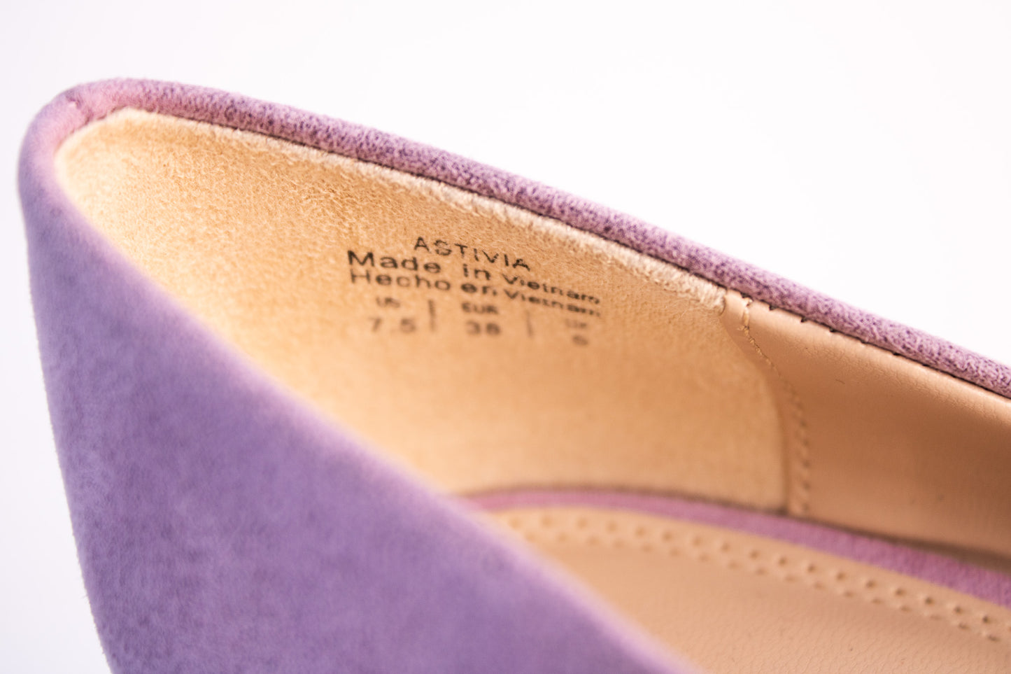 Kelly and Katie Lavender Suede Pumps – Astivia Heels – Size 7.5