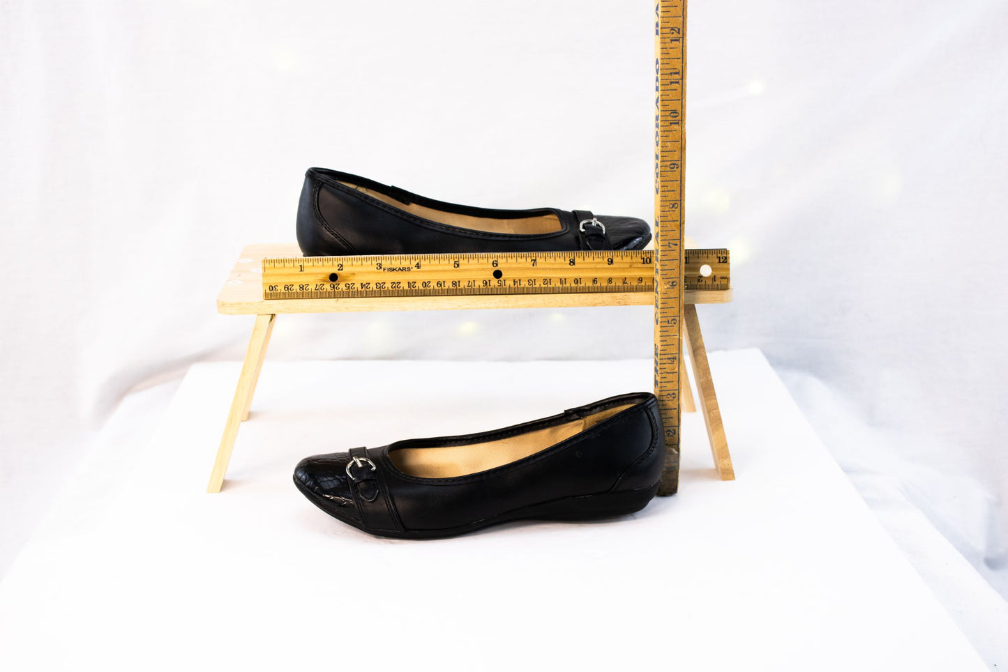 Sonoma Womens Black Ballet Flats Size 6 Memory Foam Comfort Shoes