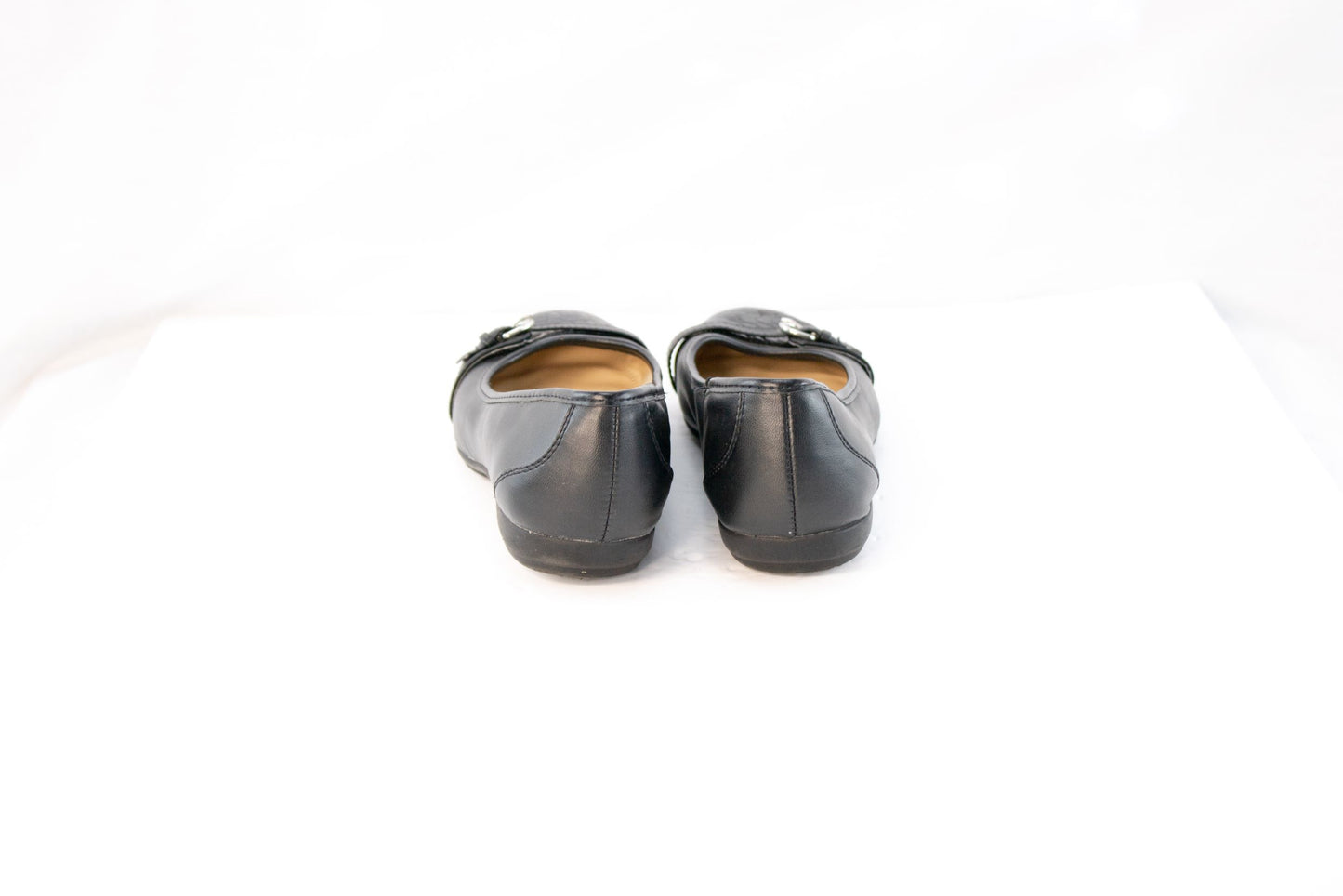 Sonoma Womens Black Ballet Flats Size 6 Memory Foam Comfort Shoes