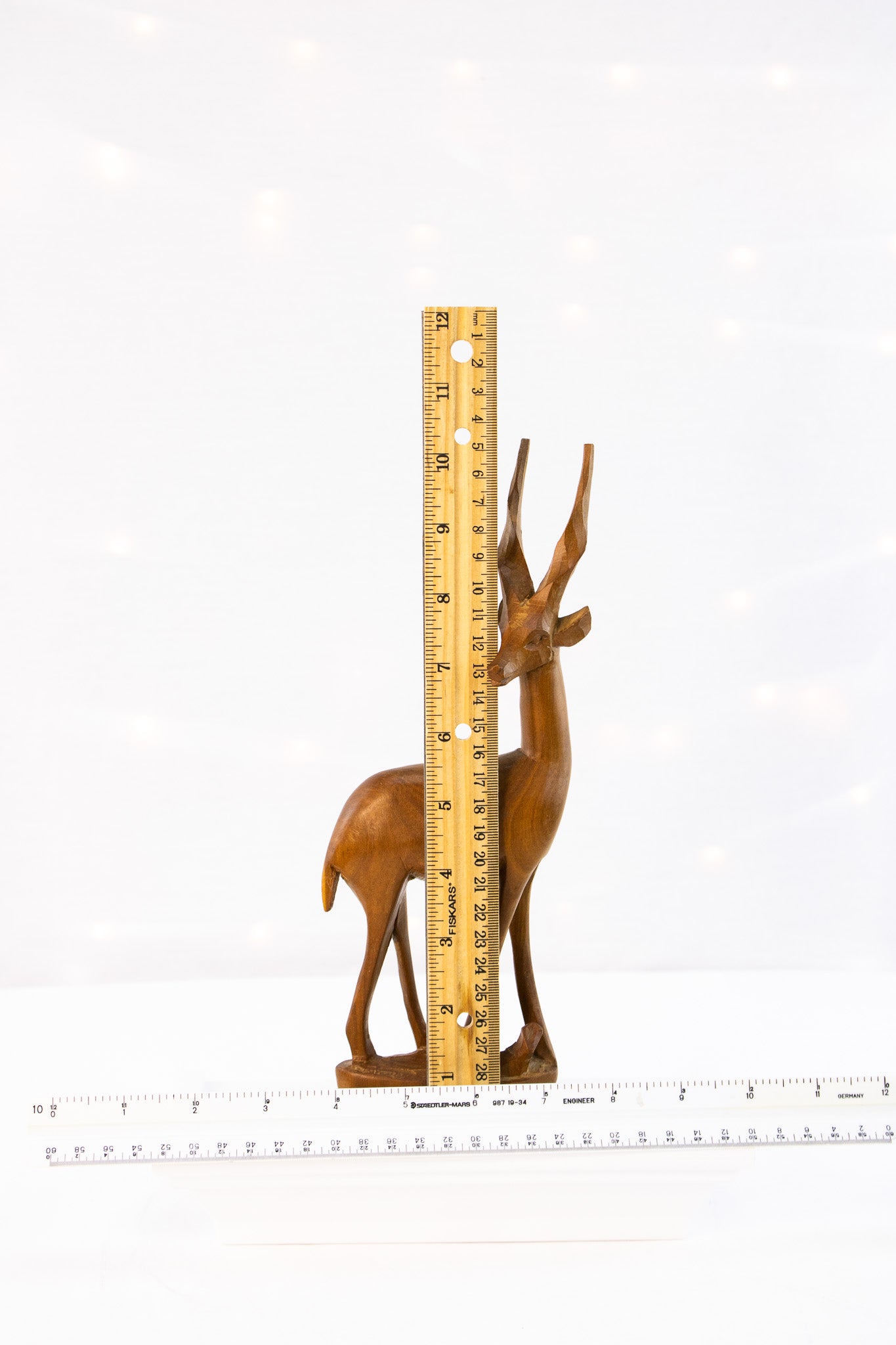 Vintage Hand Carved Kenyan Antelope Sculpture Wood SERRV Africa