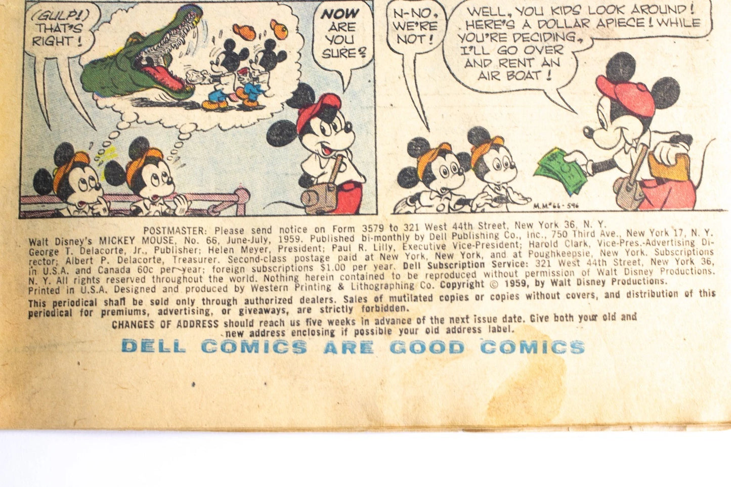 Lot of 7 Vintage Disney Comics – Dell & Gold Key 1959–68 – Mickey, Donald, Goofy