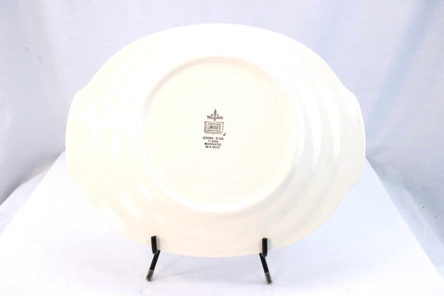 Vintage American Limoges “Triumph” China D’Or 22K Gold Platter – Courting Scene